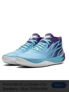 PUMA MB.02 Lo "Queen City" sneakers Size 11 Lamelo Ball Fade Violet Basketball